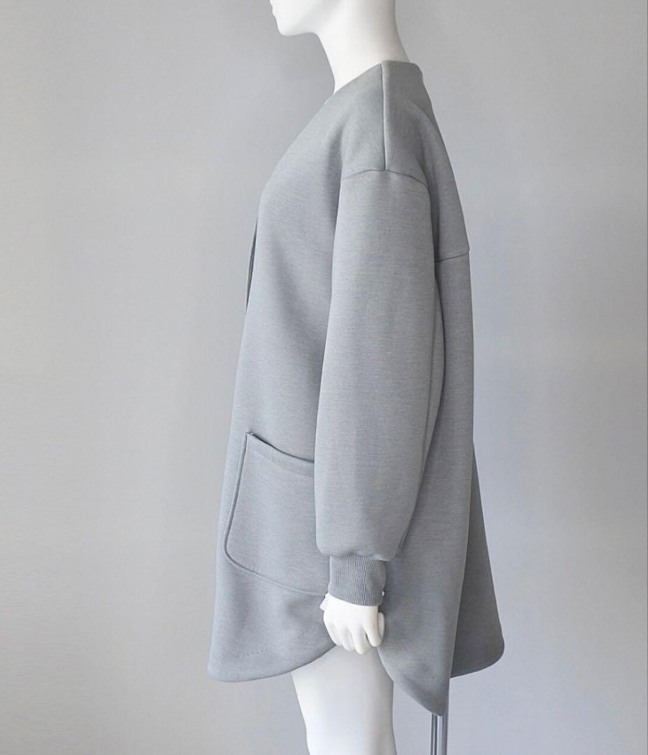 週末お値下げ！【QTUME 】クチューム ラウンドヘム ミドルコート　ベージュ