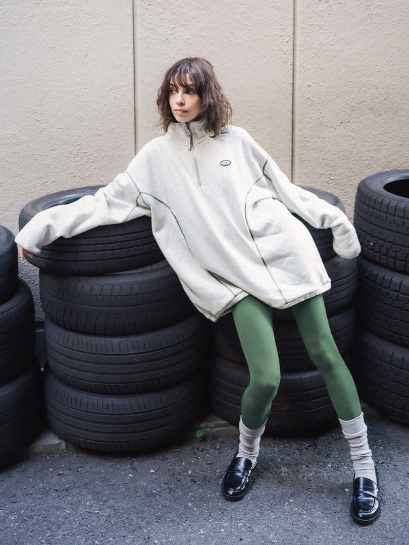 トップス ELCHELE DISCUSFRENCHTERRYHALFZIPPULLOVER