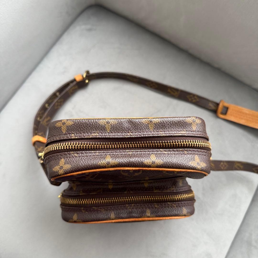 専用 ルイヴィトン アマゾン ショルダーバッグ モノグラム レザー ブラウン