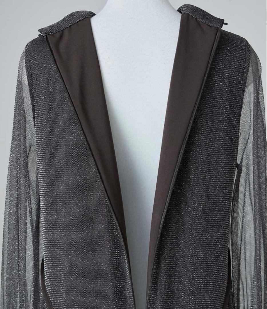 niana ラメチュールAラインドレス　ブラウン　M