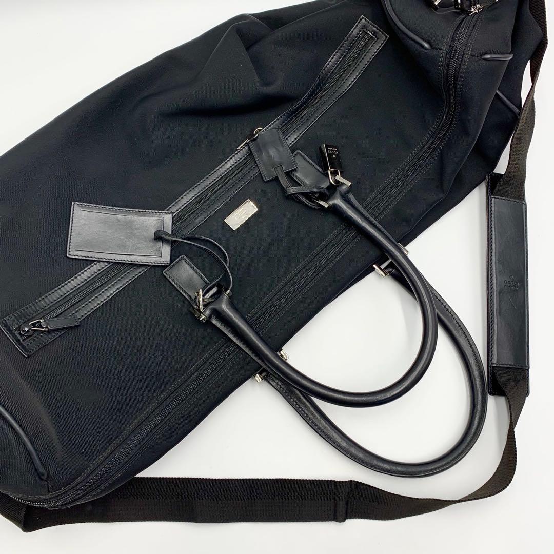 グッチ GUCCI 2way ボストンバッグ 大容量 ショルダーバッグ ブラック