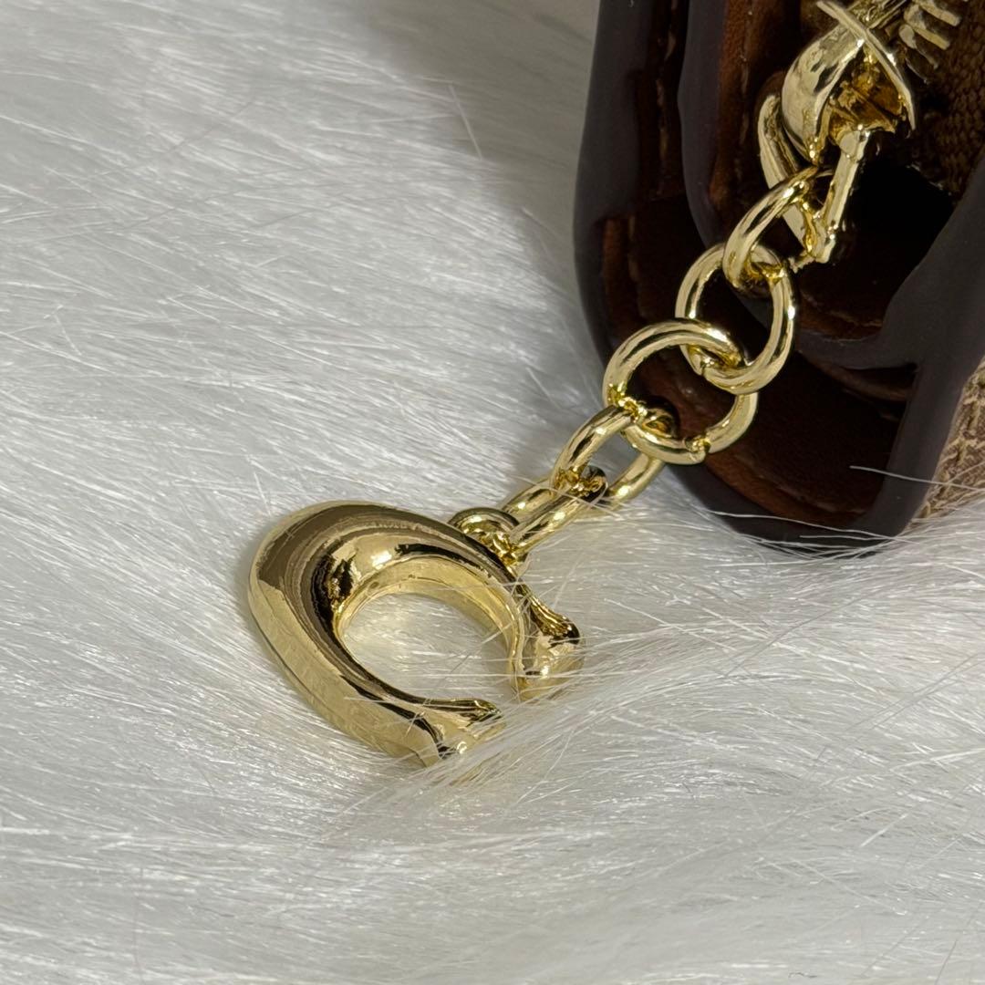 【新品未使用✨COACH】二つ折り財布/ベージュ/定期入れ/カード/シグネチャー