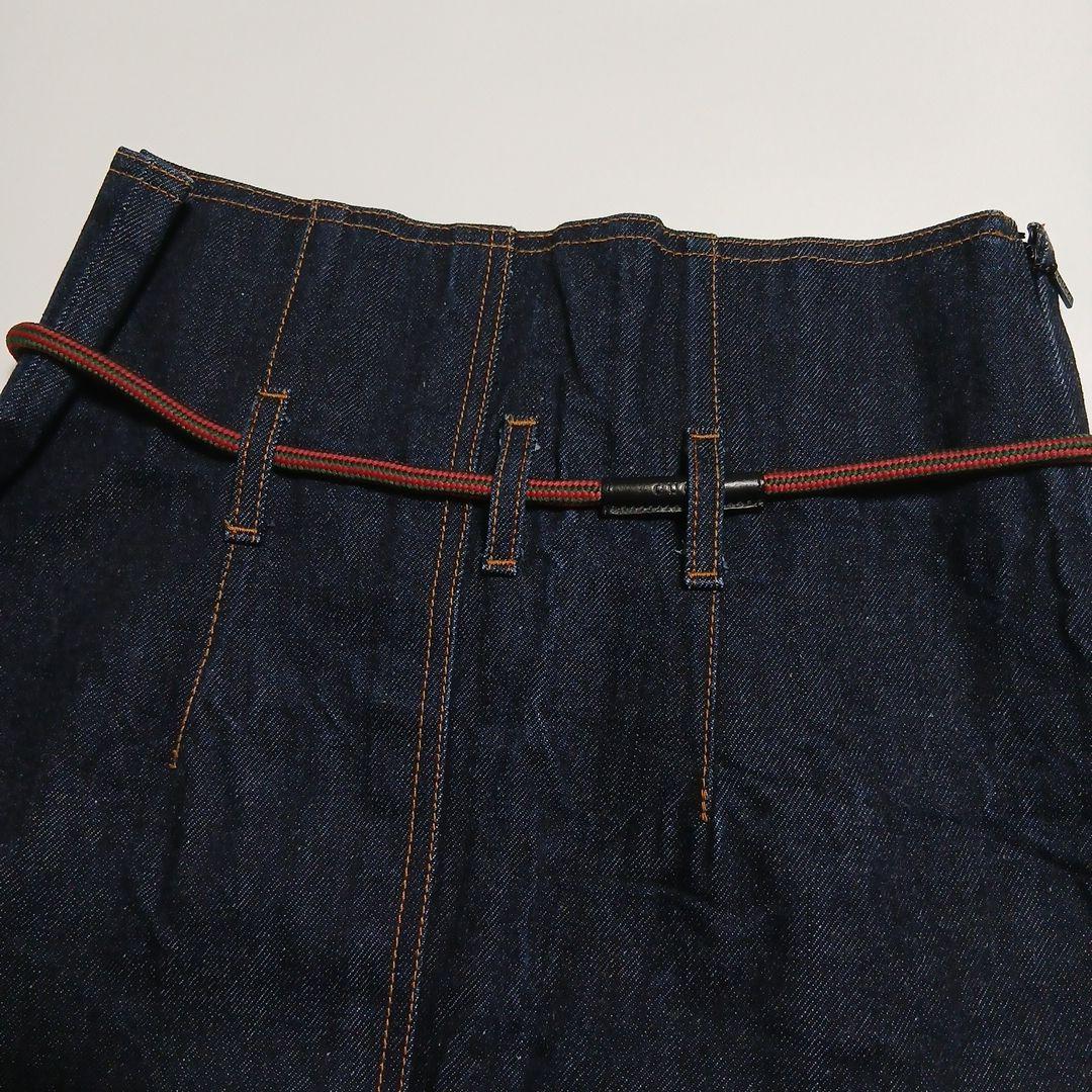 ✨GUCCI✨グッチ✨デニムスカート✨紐付き✨ハイウエスト✨スタイル自慢❤38