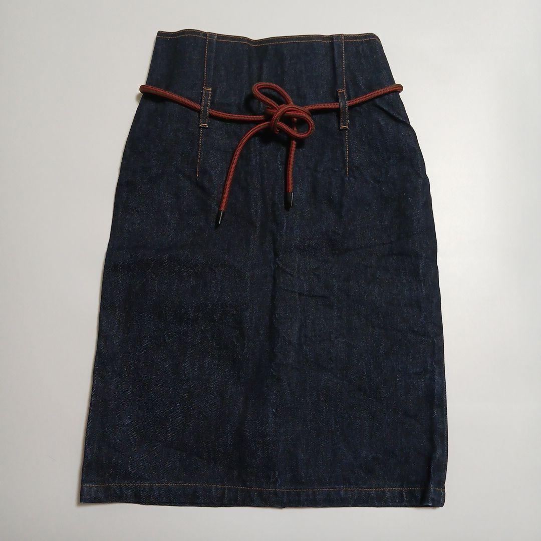 ✨GUCCI✨グッチ✨デニムスカート✨紐付き✨ハイウエスト✨スタイル自慢❤38