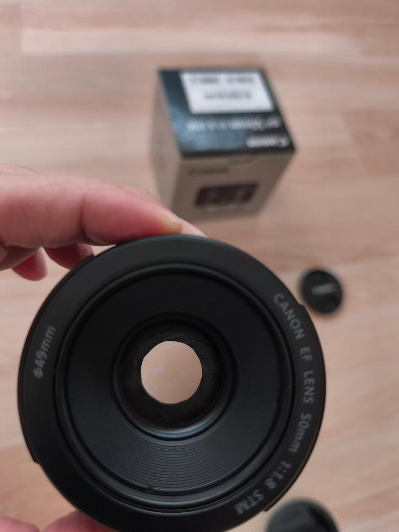 Canon EF 50mm F1.8 STM 純正フード付き