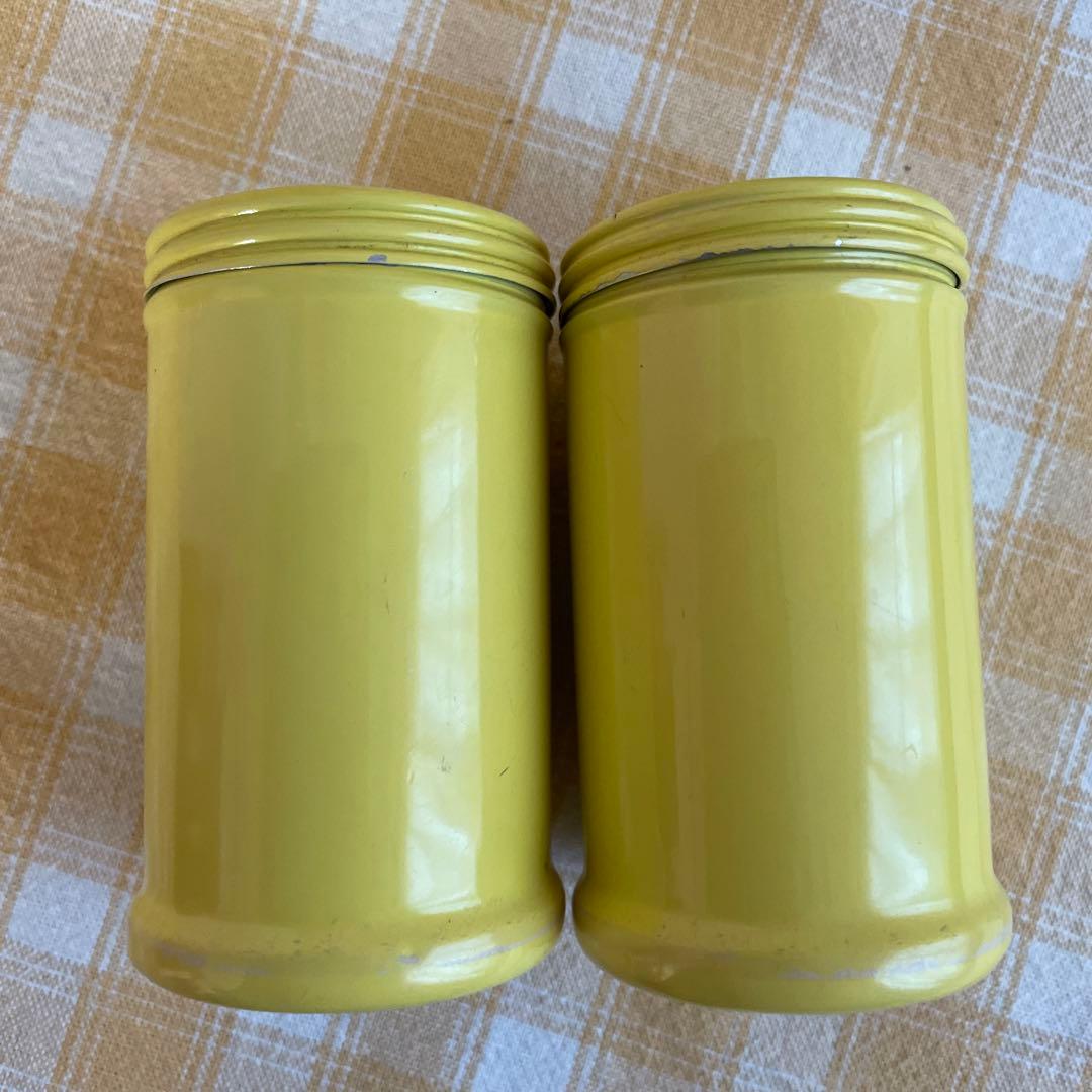 イ*ブ様 RANSBURG ランズバーグ キャニスター 缶 6点セット 黄色 花