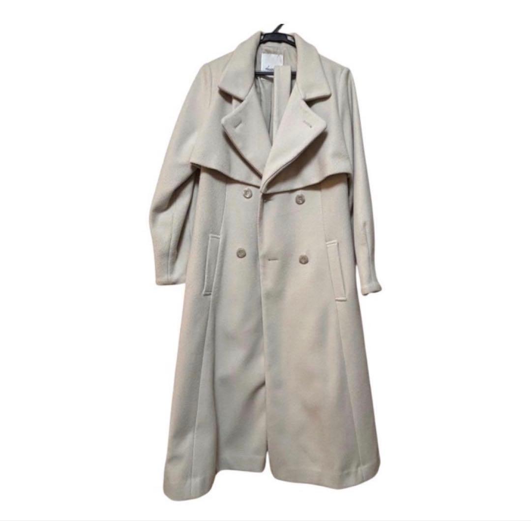 【美品】dazzlin 2WAYカラーレディコートアイボリーSサイズ 人気商品♪