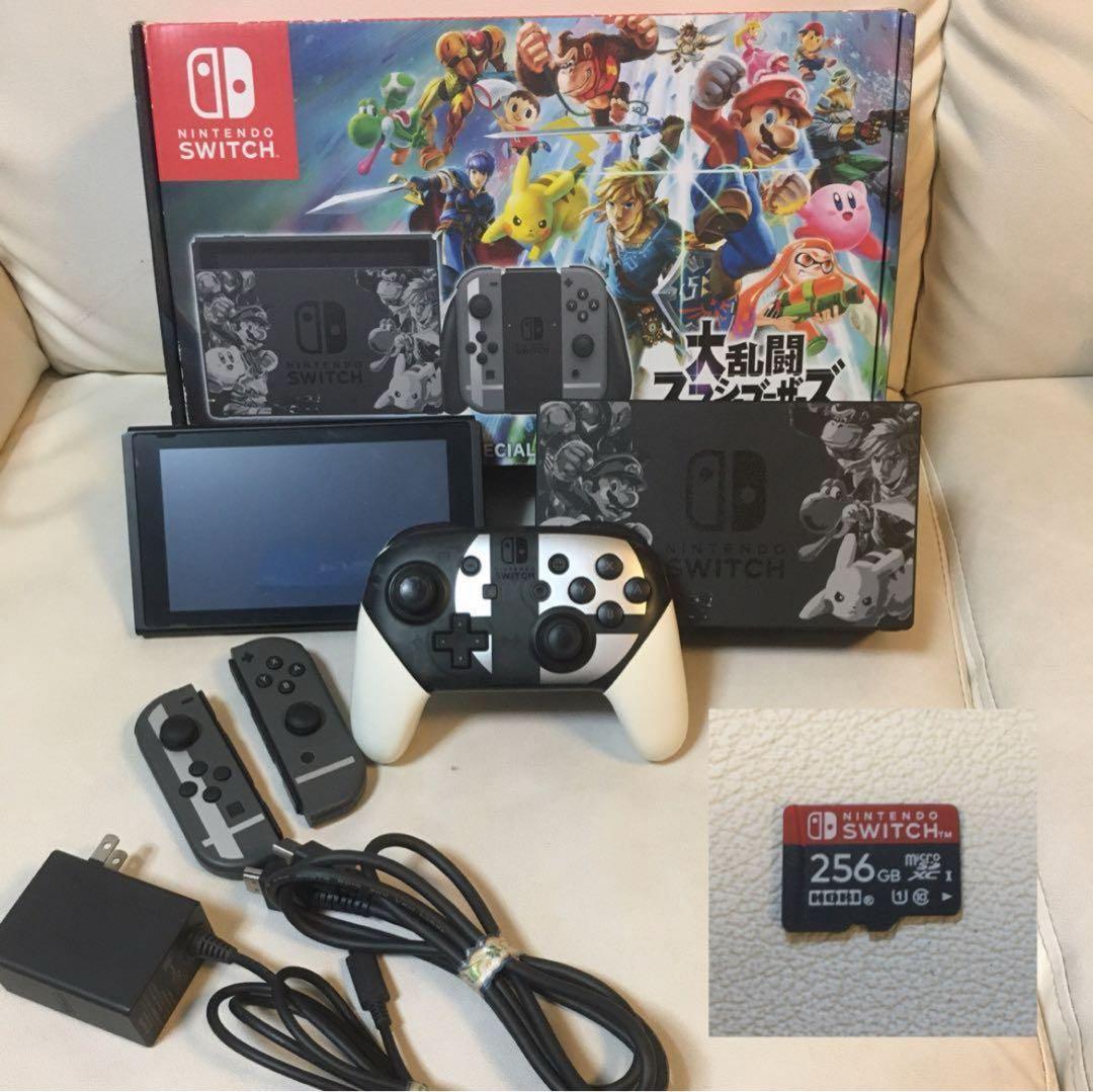 NintendoSwitch　スマブラ　本体＆限定プロコン