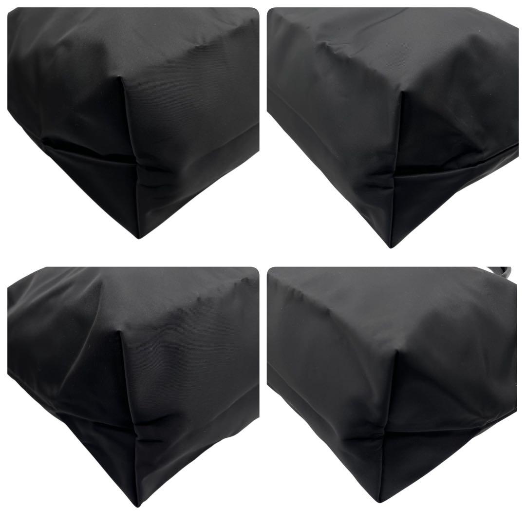 未使用級　LONGCHAMP ロンシャン　ナイロン　ショルダーバッグ　黒　A4