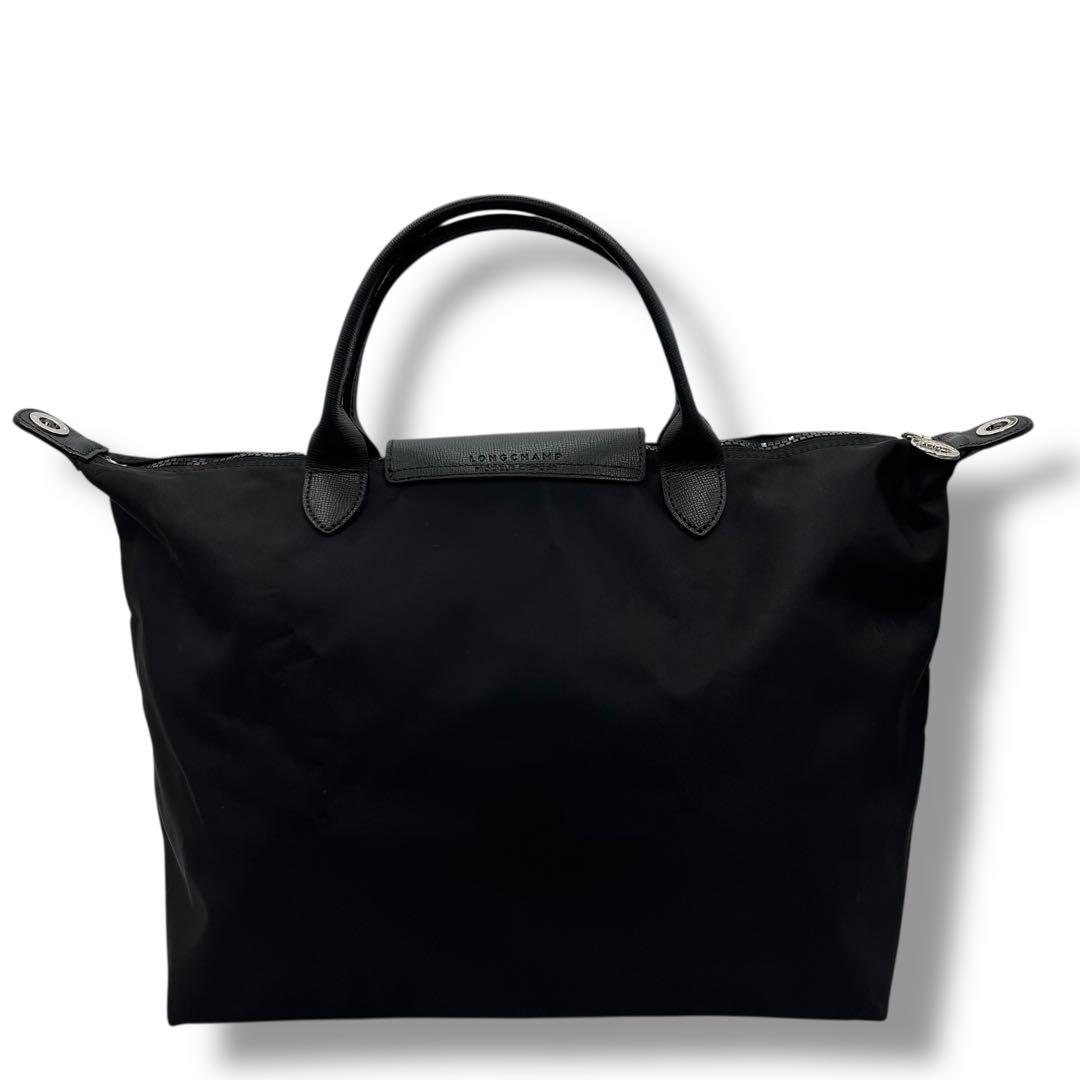 未使用級　LONGCHAMP ロンシャン　ナイロン　ショルダーバッグ　黒　A4