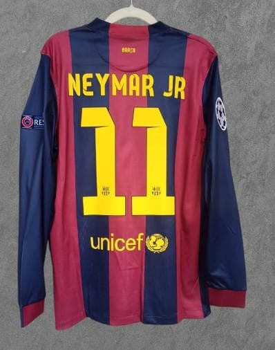 14/15 バルセロナ ホーム 長袖 ユニフォーム 11番 ネイマール