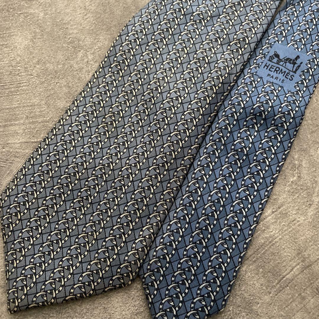 イタリア生地 フェルトウール 3ピース セットアップスーツ×HERMESネクタイ