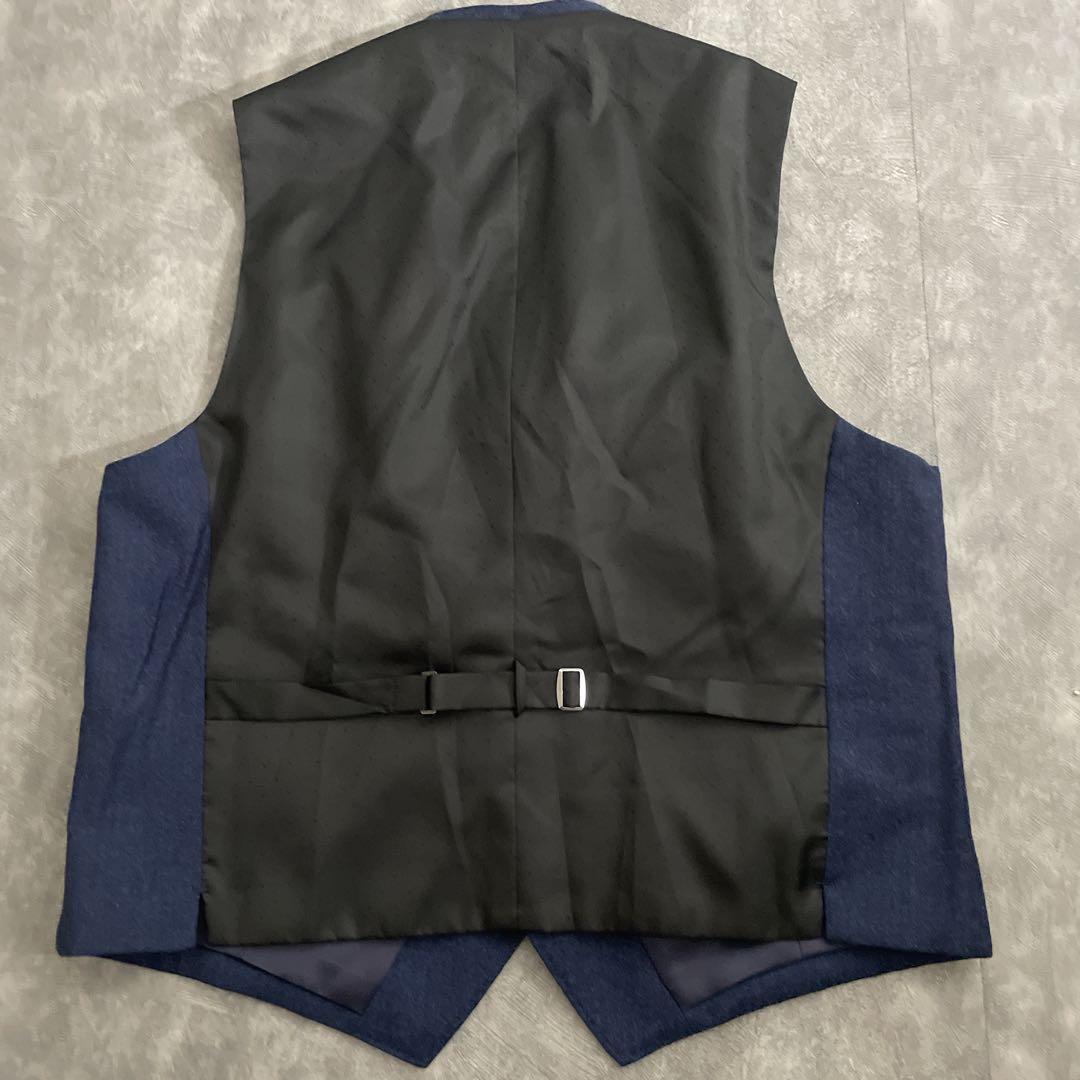 イタリア生地 フェルトウール 3ピース セットアップスーツ×HERMESネクタイ