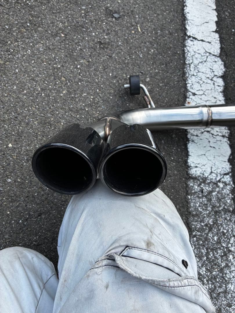 F30 31 F20 系　ワンオフ2本出しリアストレートマフラー引取歓迎