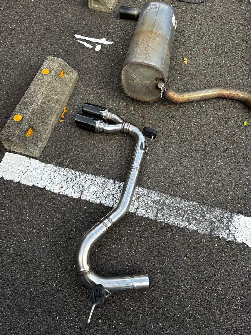  F30 31 F20 系　ワンオフ2本出しリアストレートマフラー引取歓迎