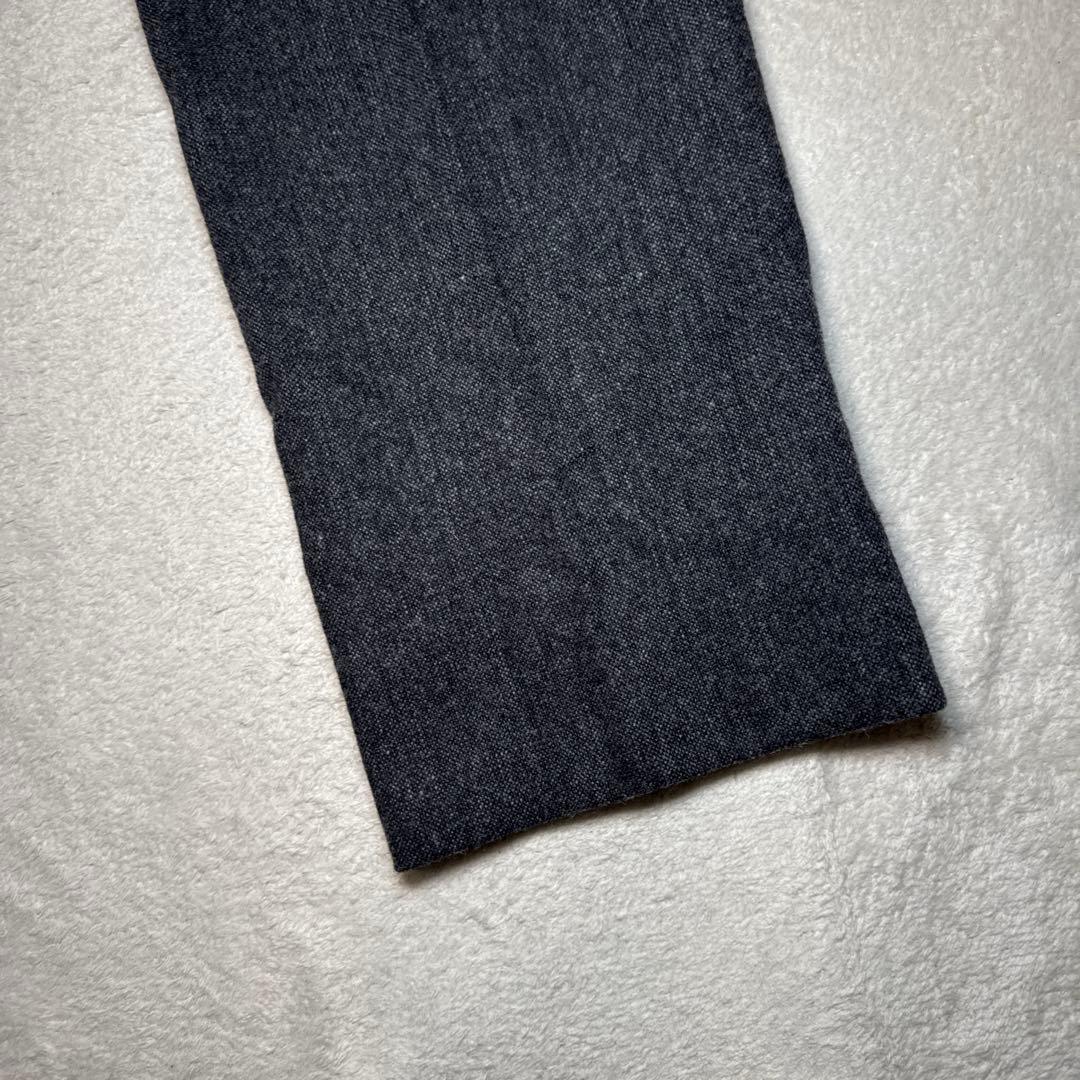 75 未使用　インコテックス　スラックス　グレー　ツイード　46