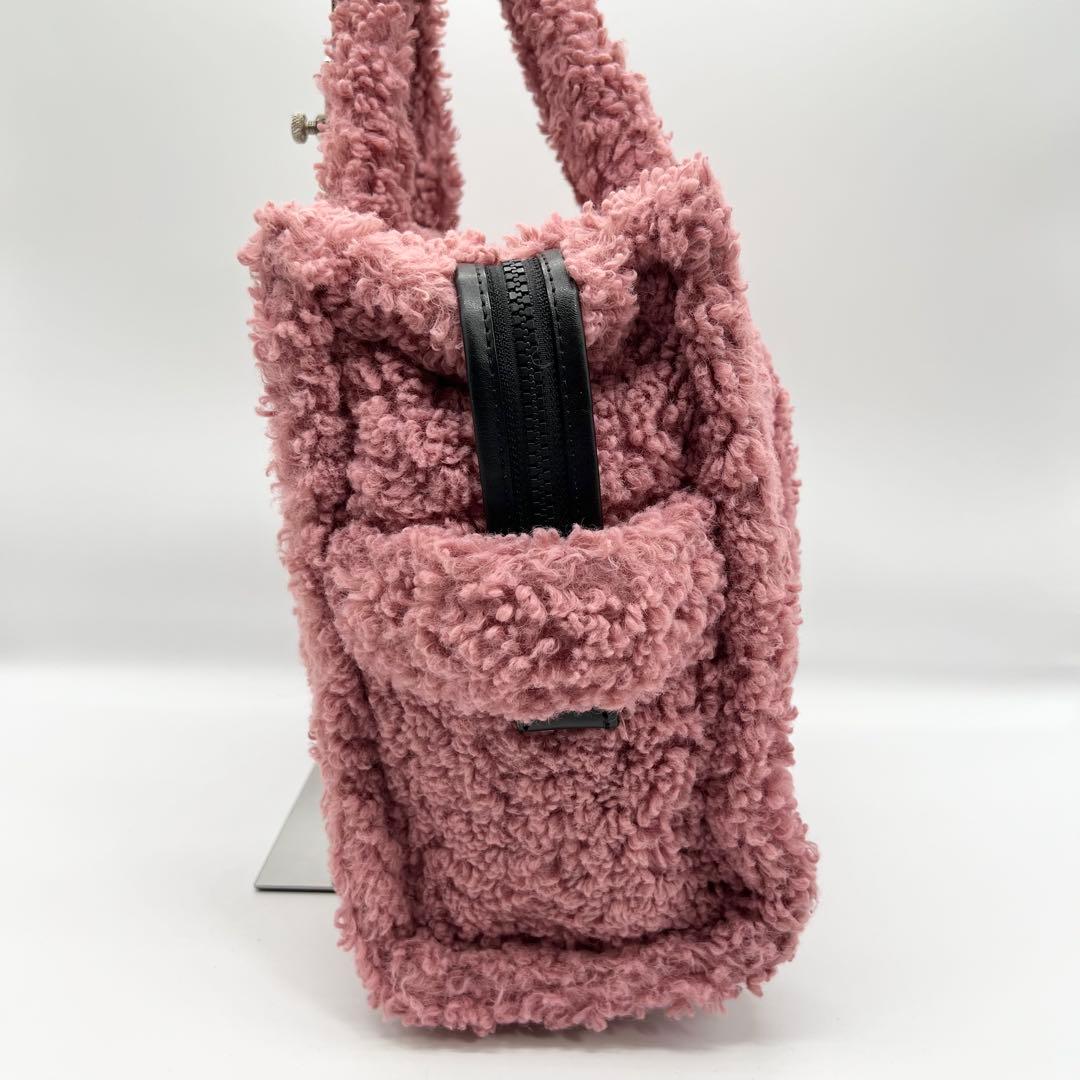 美品✨マークジェイコブス　ザ テディ　ショルダーバッグ　2way　ボア　ピンク