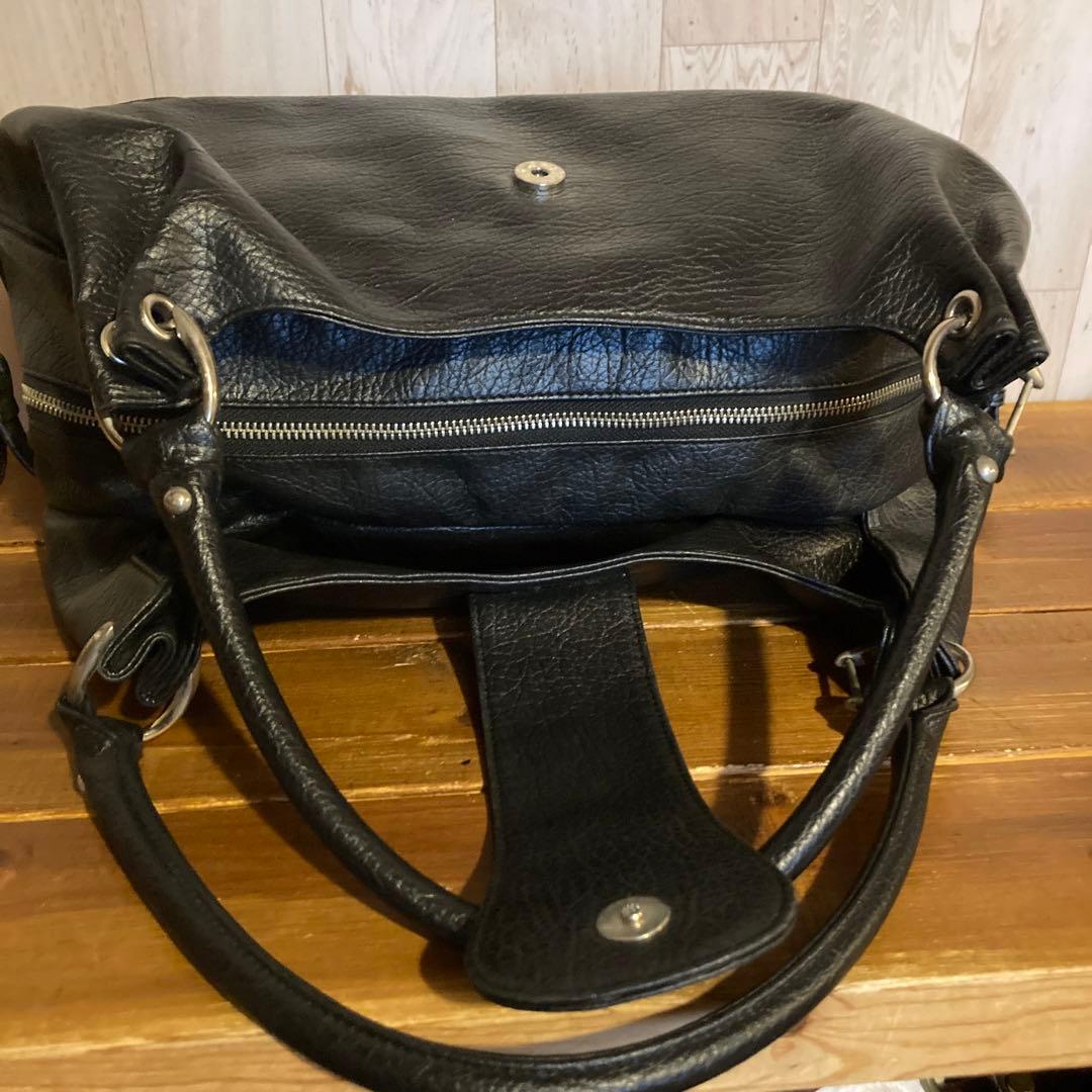 【希少】MARY QUANT 本革　肩掛け可　マリークワント　トートバッグ