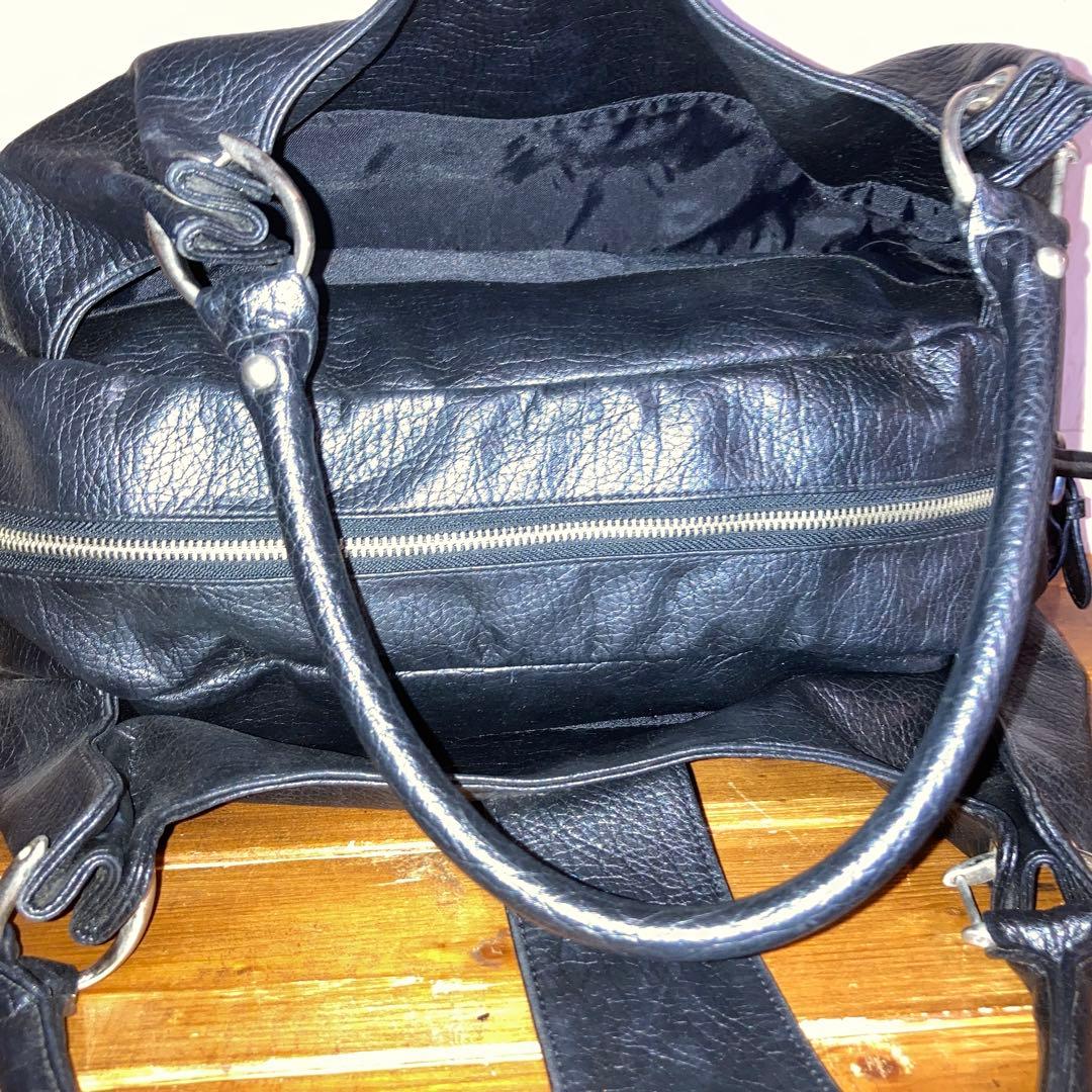 【希少】MARY QUANT 本革　肩掛け可　マリークワント　トートバッグ