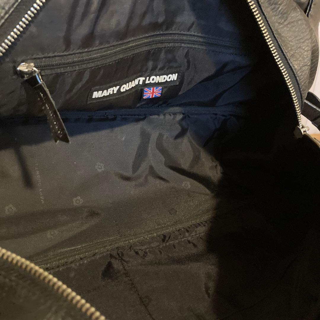 【希少】MARY QUANT 本革　肩掛け可　マリークワント　トートバッグ