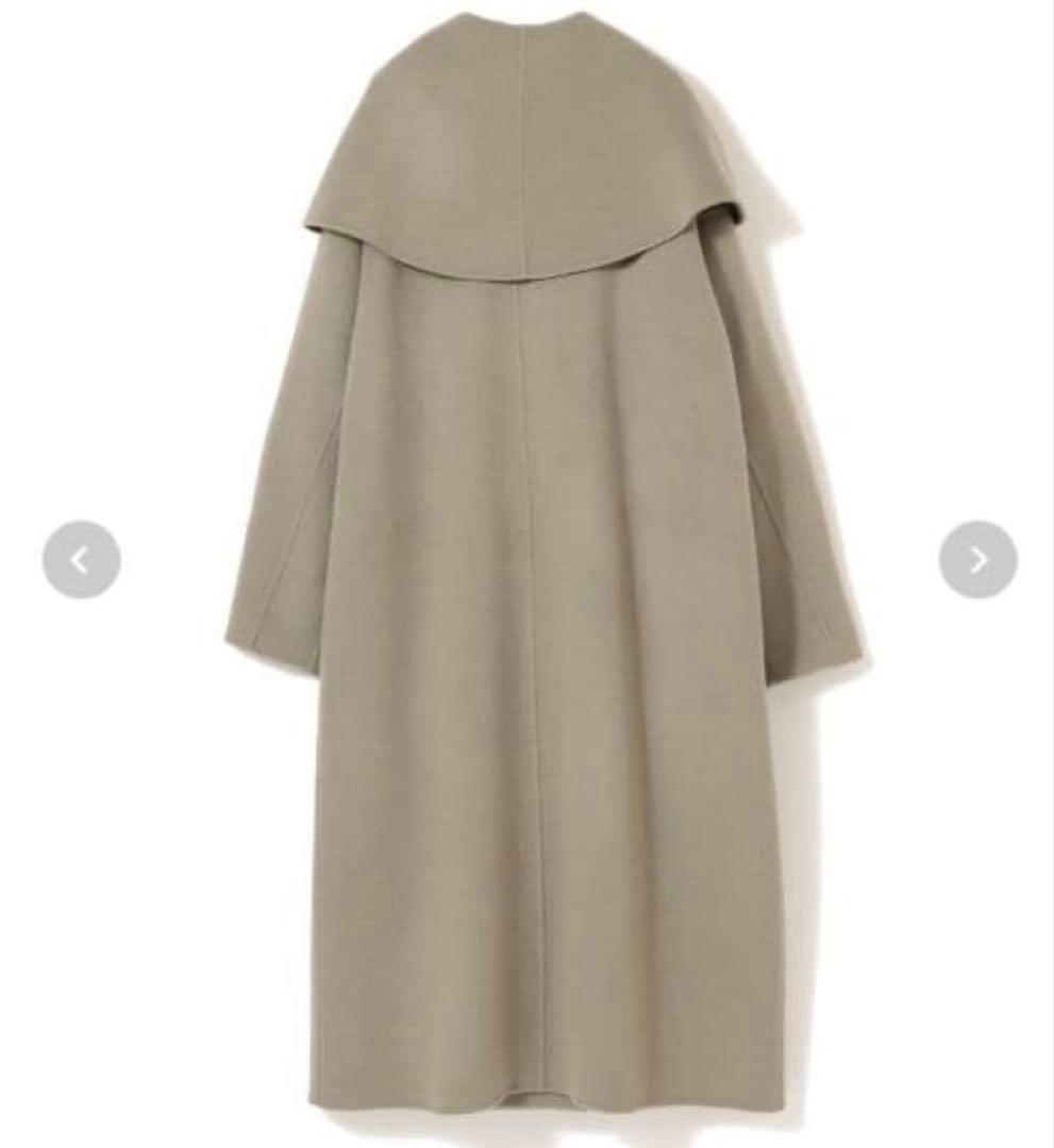 新品　COEL ストール付きリバーコート　取外し可　38 オリーブ