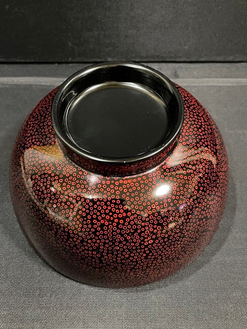 津軽塗　七々子塗　うるし塗 夫婦椀＆夫婦箸セット 天然木　【未使用品】