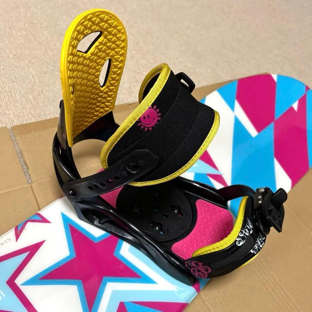 XERES スノーボード 118cm キッズ バインディング付