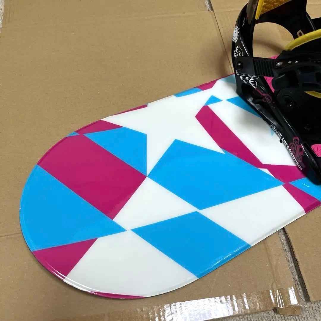 XERES スノーボード 118cm キッズ バインディング付