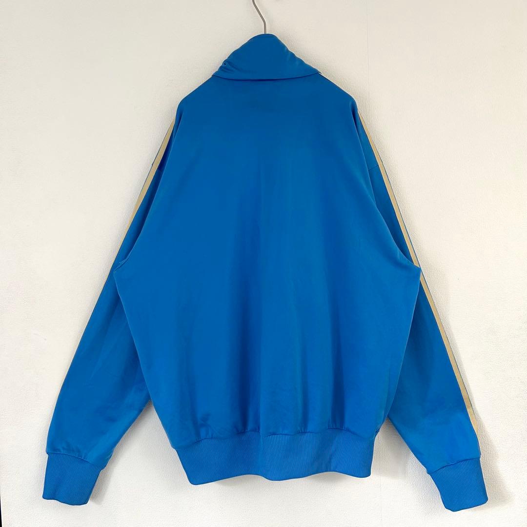 【レアカラー】adidas originals トラックジャケット　青　金　L
