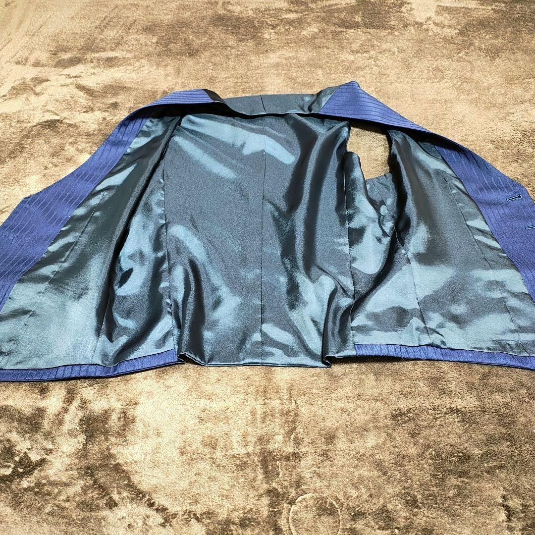 スーツセレクト スリーピーススーツ ネイビー系ストライプ Y7