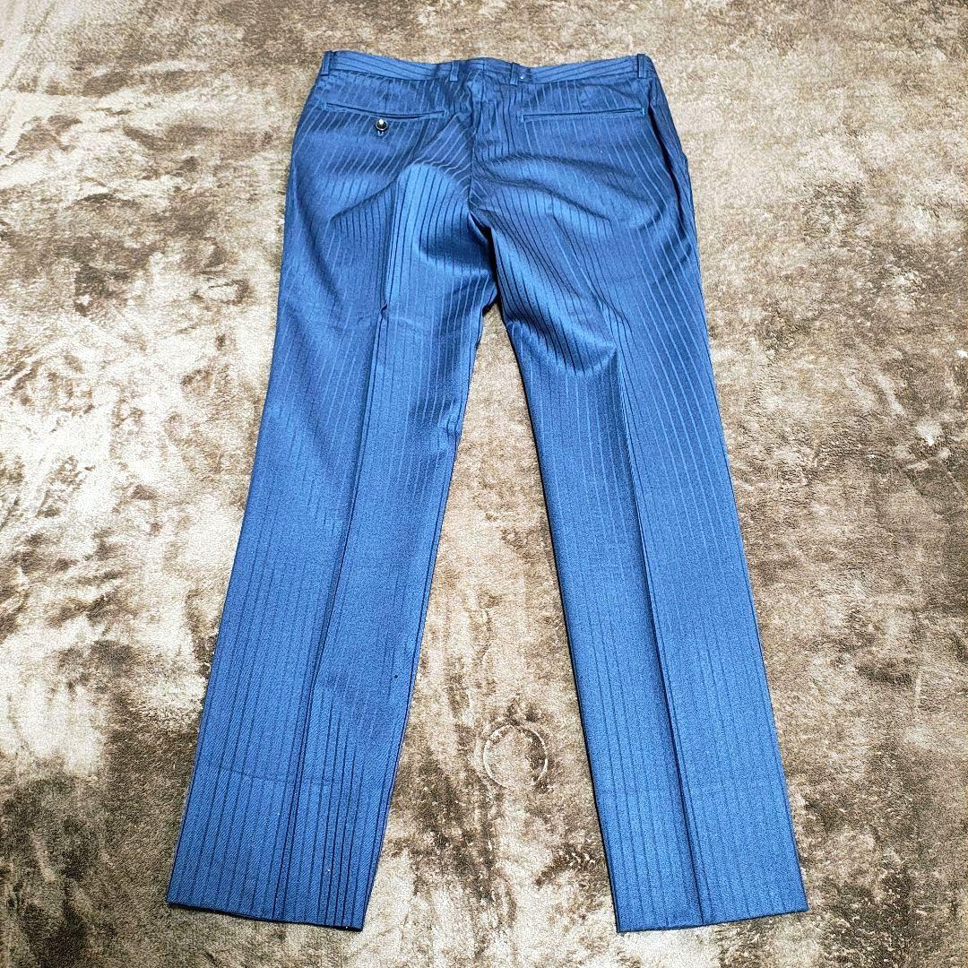 スーツセレクト スリーピーススーツ ネイビー系ストライプ Y7