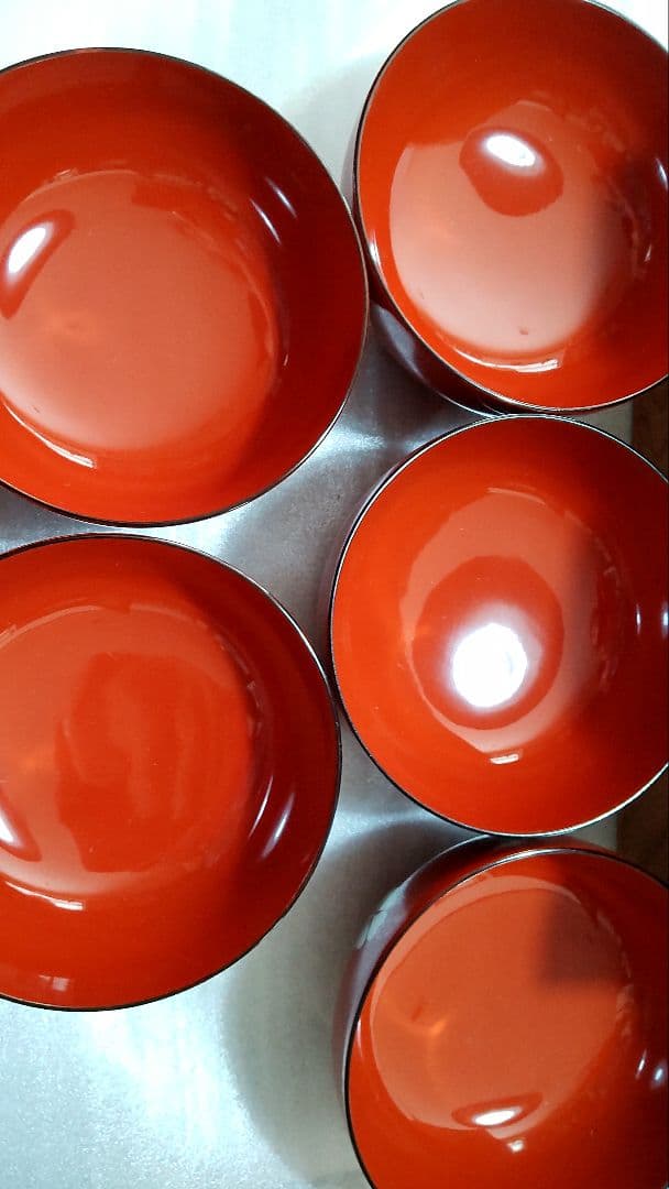 【値下げ】輪島塗 煮物椀 5客 漆器-未使用品　12/12迄