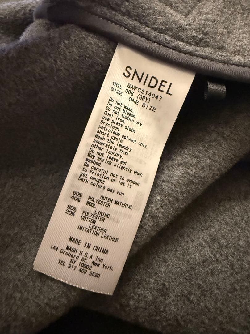 SNIDEL 新木優子 Sweet Collaborationポンチョコート