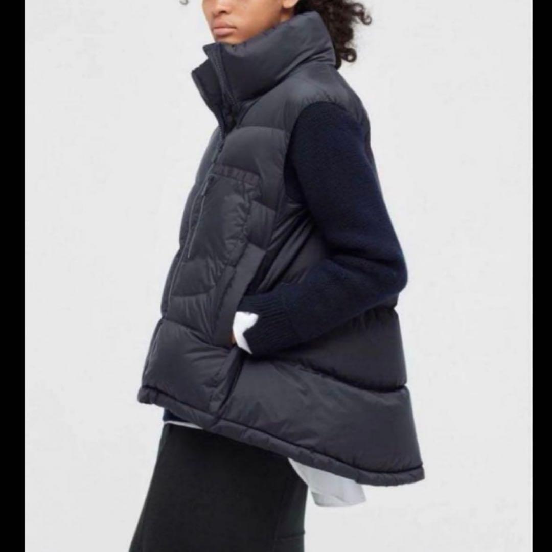 新品未使用 UNIQLO ＋J ダウンベスト 黒 M