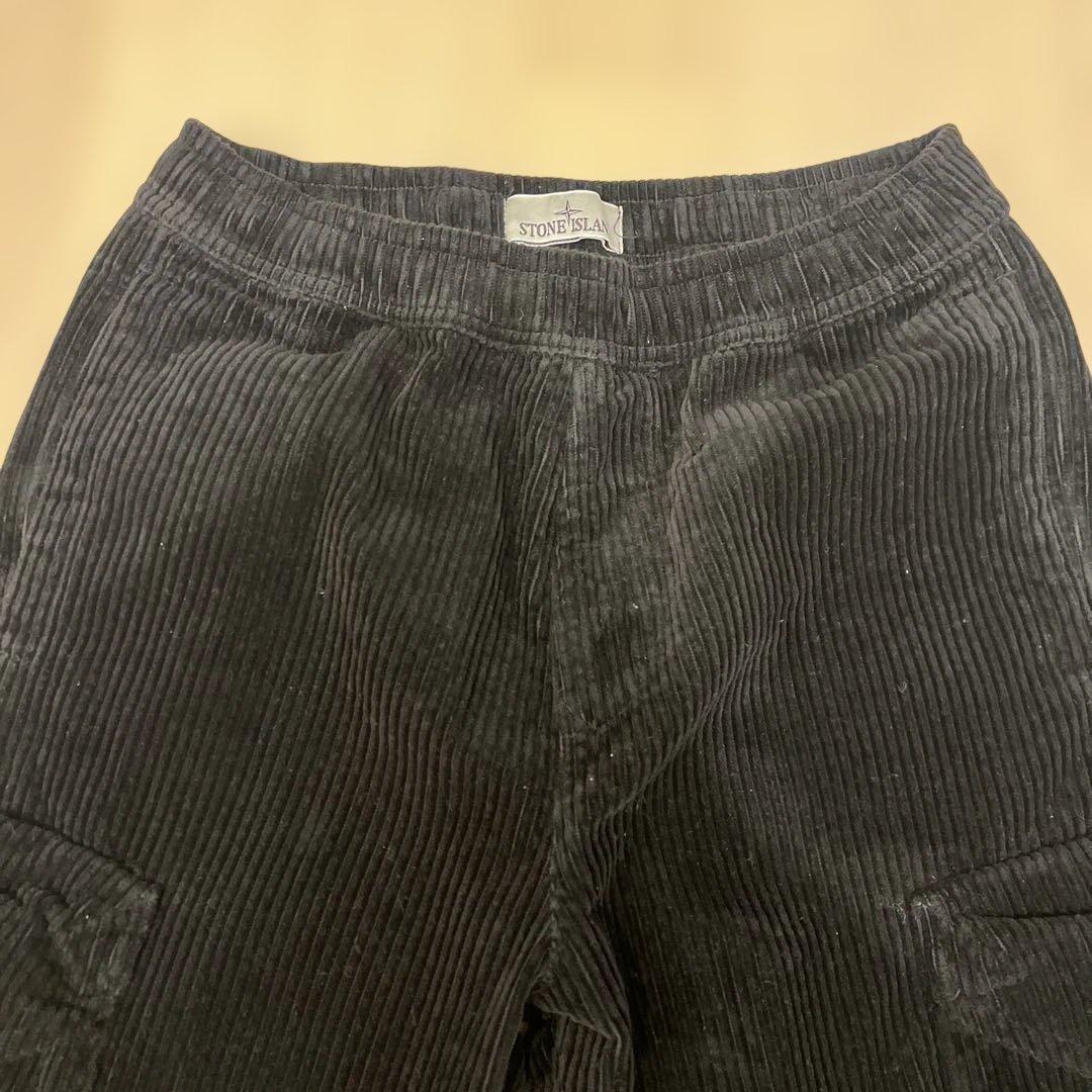 ストーンアイランド コーデュロイ カーゴパンツ ブラック 29