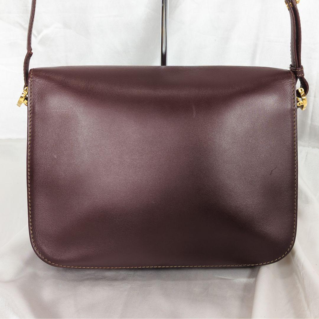 【美品】 カルティエ フラップ ショルダーバッグ Cホック 保存袋付