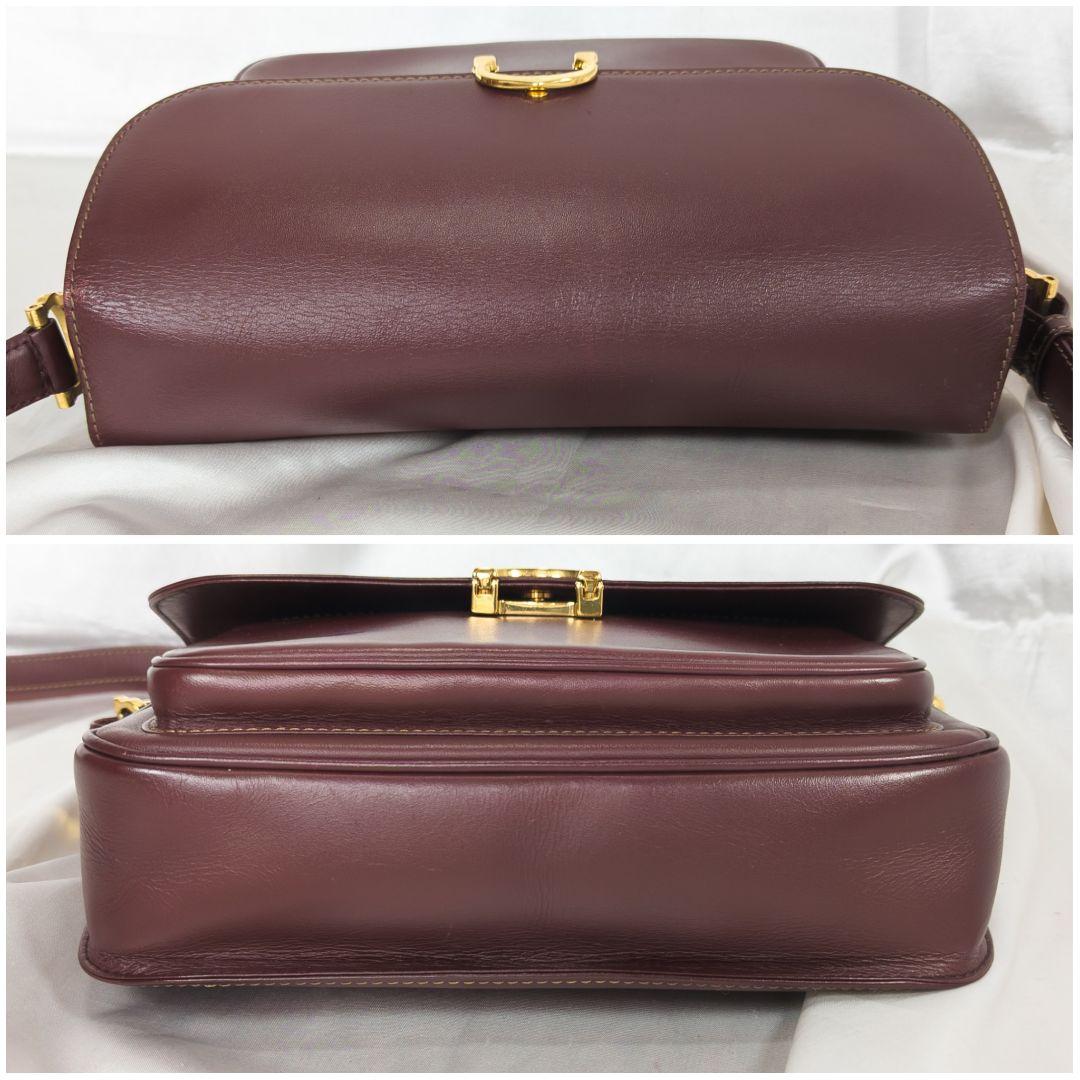 【美品】 カルティエ フラップ ショルダーバッグ Cホック 保存袋付