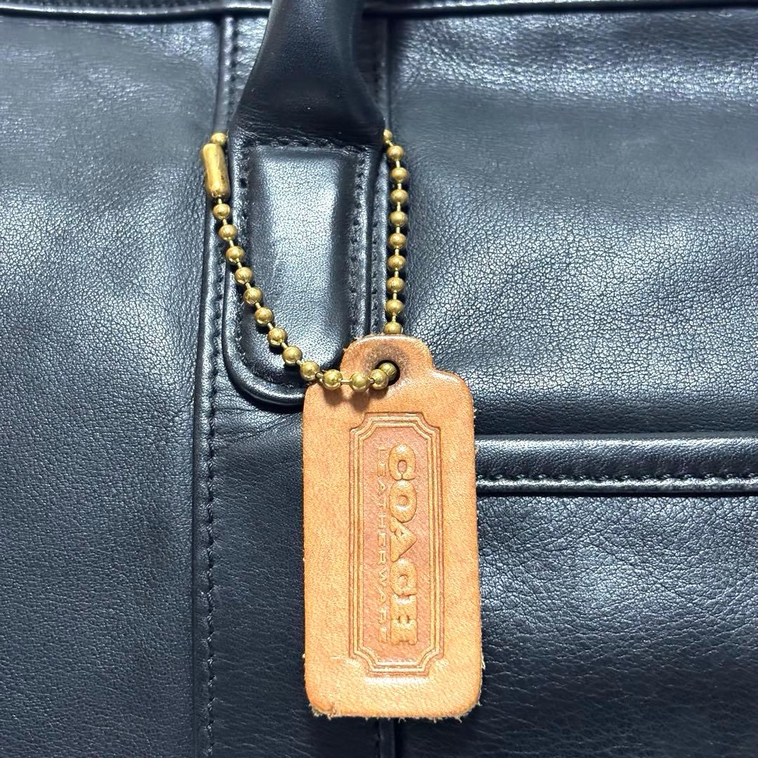 美品 80s OLD COACH USA製 ボストンバッグ ドラムバッグ レザー