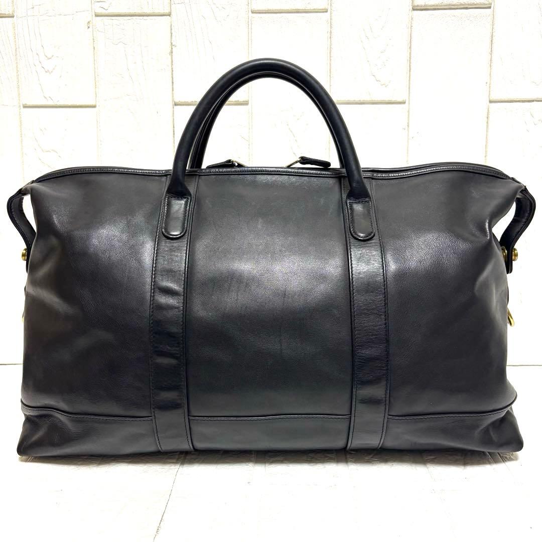 美品 80s OLD COACH USA製 ボストンバッグ ドラムバッグ レザー