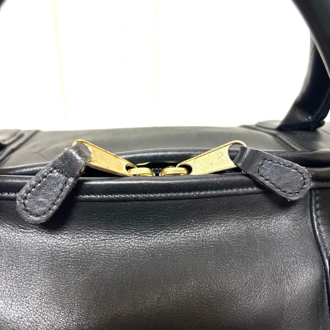 美品 80s OLD COACH USA製 ボストンバッグ ドラムバッグ レザー