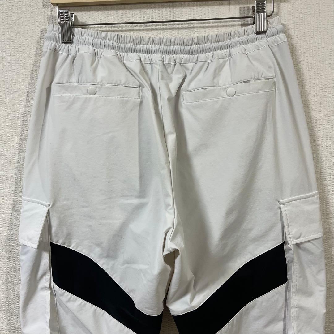 クロノス　CRONOS　ナイロンストレッチカーゴパンツ　Lサイズ　ホワイト