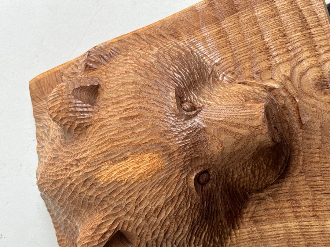 た*い様 木彫り 熊 ガラス目 民芸品 工芸品 伝統工芸 アイヌ 八雲 レリーフ