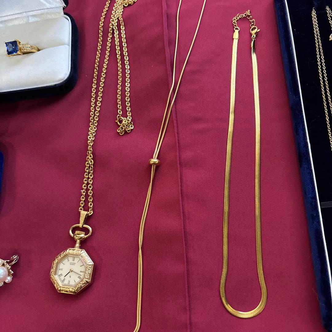 ｍ*️様 生前整理　遺産整理　ゴールドチェーン　リング　ジュエリー✨素材不明