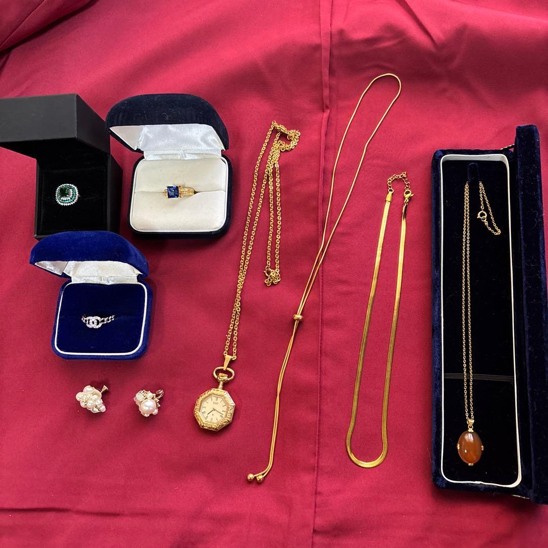 ｍ*️様 生前整理　遺産整理　ゴールドチェーン　リング　ジュエリー✨素材不明