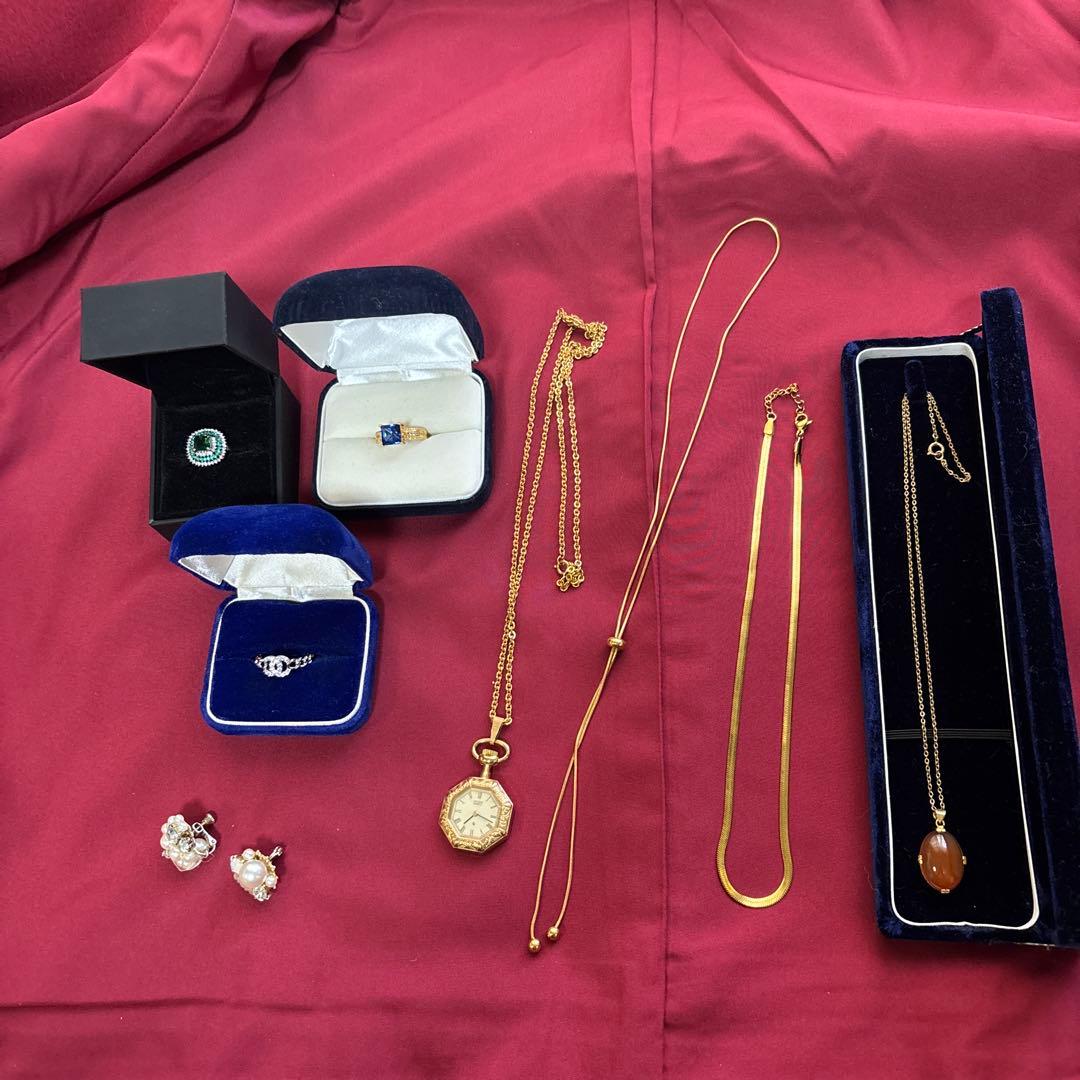 ｍ*️様 生前整理　遺産整理　ゴールドチェーン　リング　ジュエリー✨素材不明