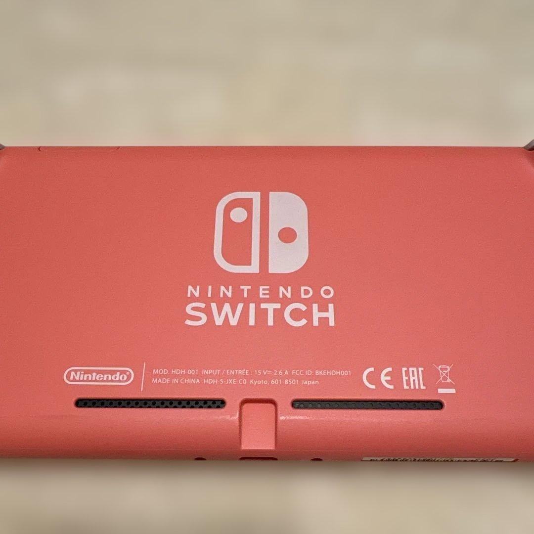 Nintendo Switch Lite コーラル ピンク　ケース付