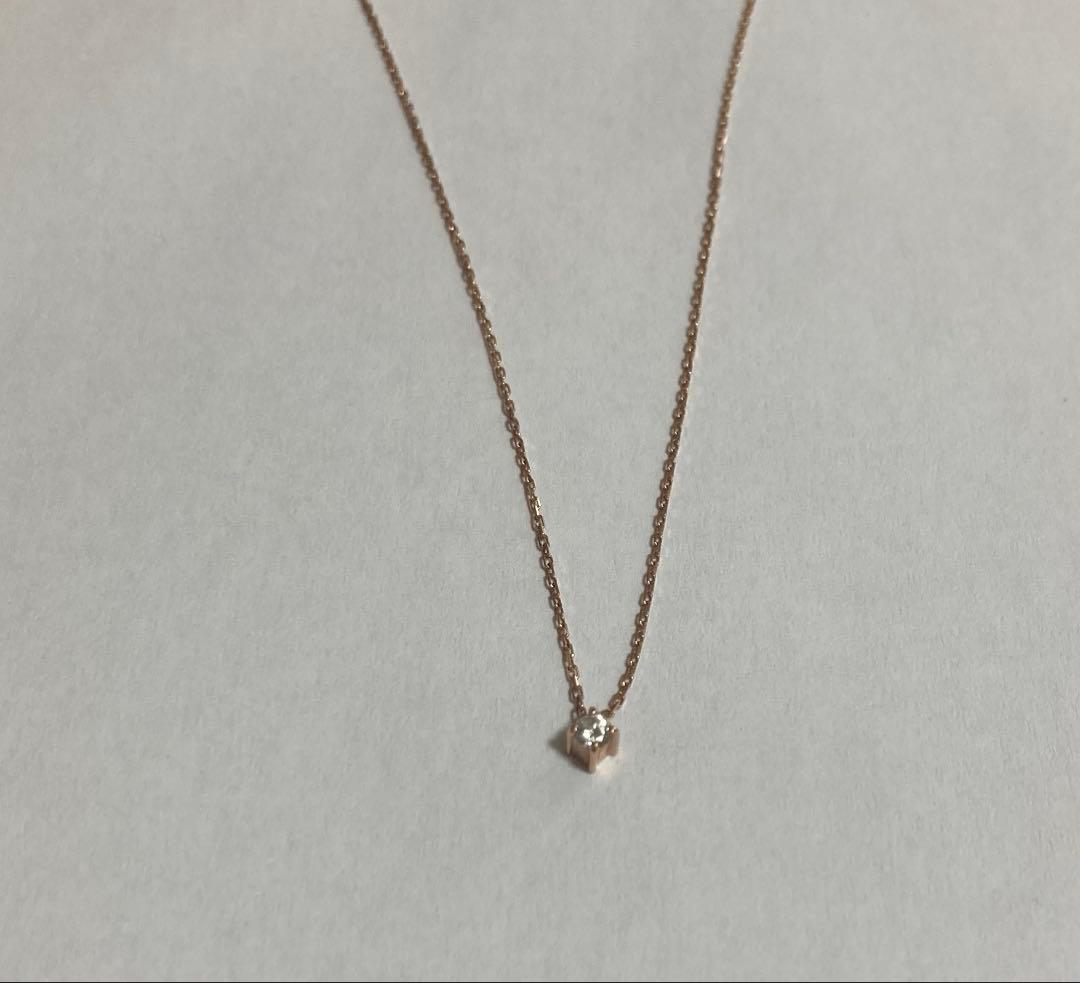 ete K10 ダイヤ2mm 40cm ピンクゴールド