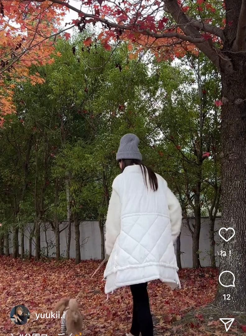 Maison de Dolce キルティングベスト/black