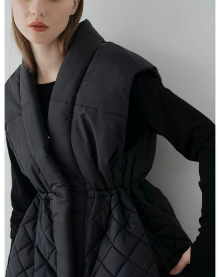 Maison de Dolce キルティングベスト/black