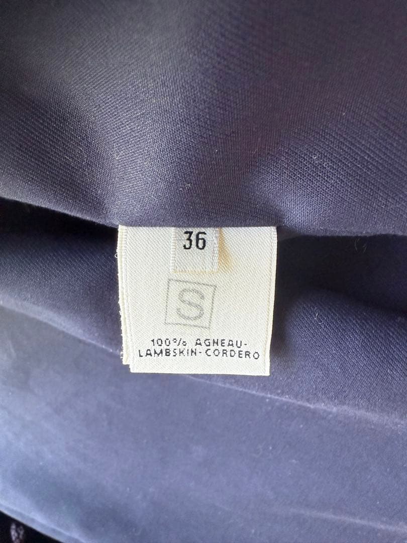 最高級 ラム レザー コート 36 数回使用 Hermès エルメス